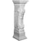 Ekena Millwork 9 7/8"W x 11 1/8"D x 34 5/8"H Scroll Leaf Surround SUR35X10X11SC - alternate 1